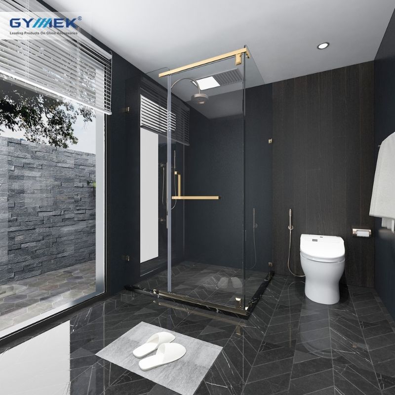 Phòng tắm kính GYMEK 90 độ KK bản lề trục xoay