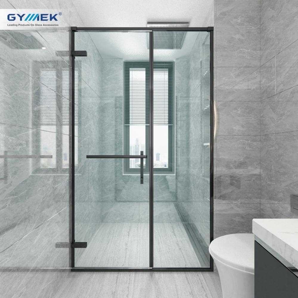 Phòng tắm kính hệ cao cấp cửa mở 90 độ bản lề thường