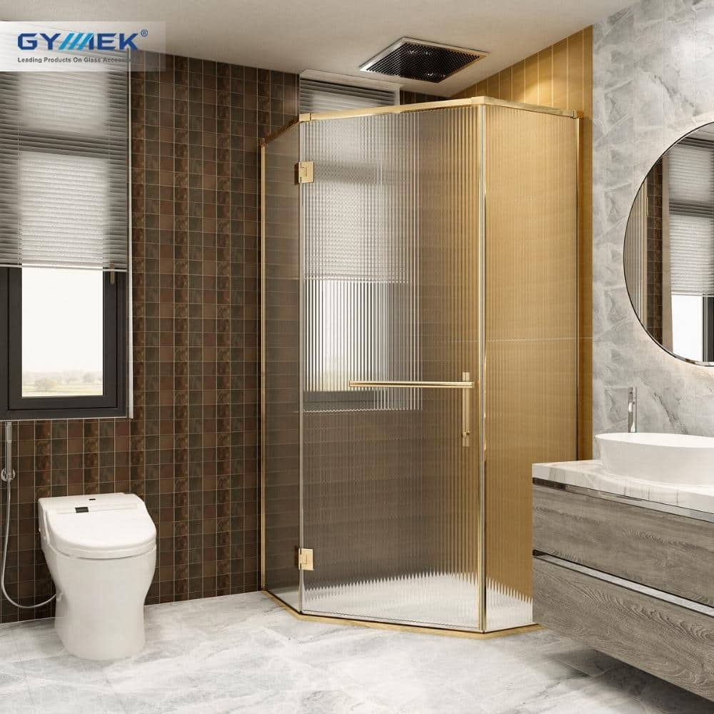 Phòng tắm kính hệ cao cấp cửa mở 135 độ bản lề thường