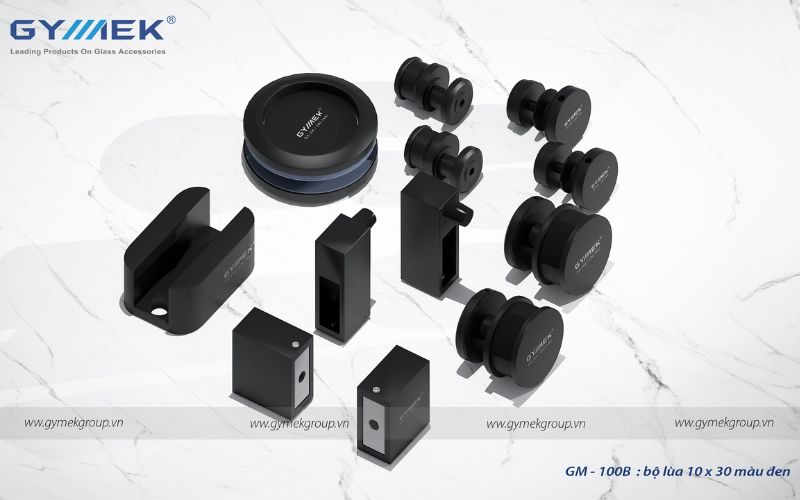 bộ lùa Phòng tắm kính GYMEK hệ lùa 10x30