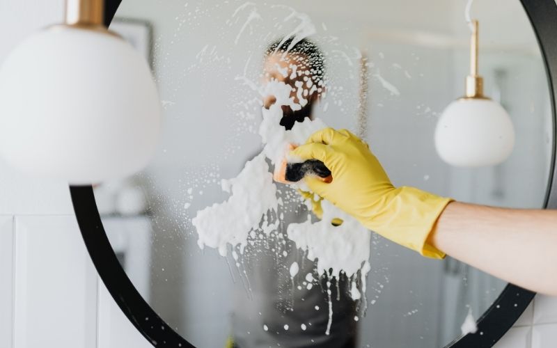 Sử dụng nước xà phòng