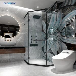 Phòng tắm 135 độ Hệ giằng hộp inox vuông