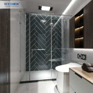 Phòng tắm 180 độ Hệ giằng ống inox tròn