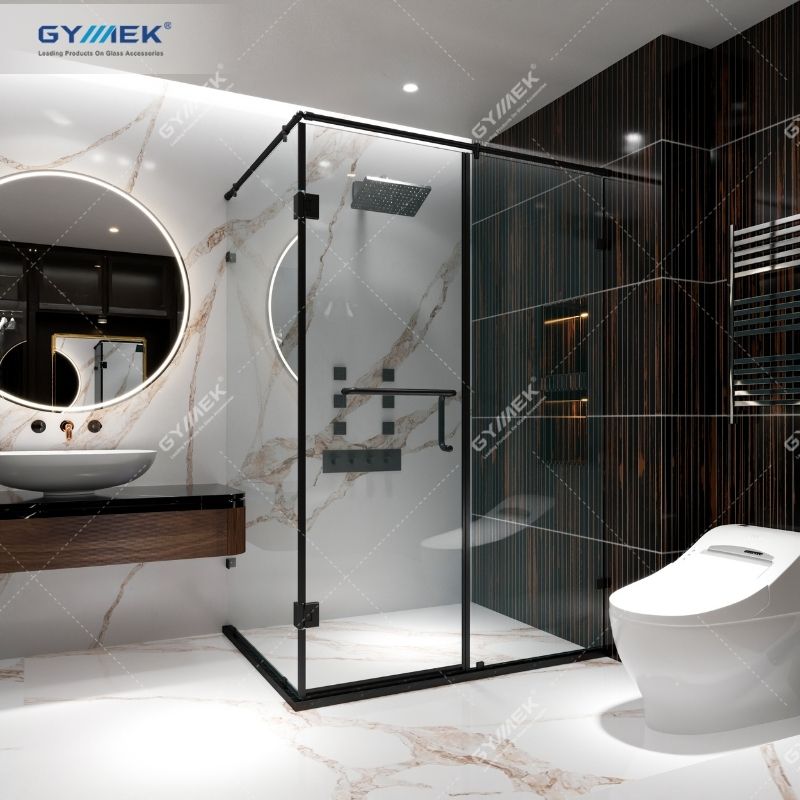 Phòng tắm 90 độ K-K Hệ giằng ống inox tròn