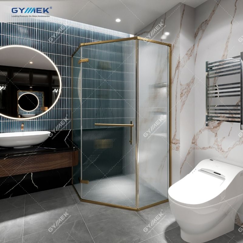 Phòng tắm 135 độ Hệ slim Cửa mở Bản lề slim