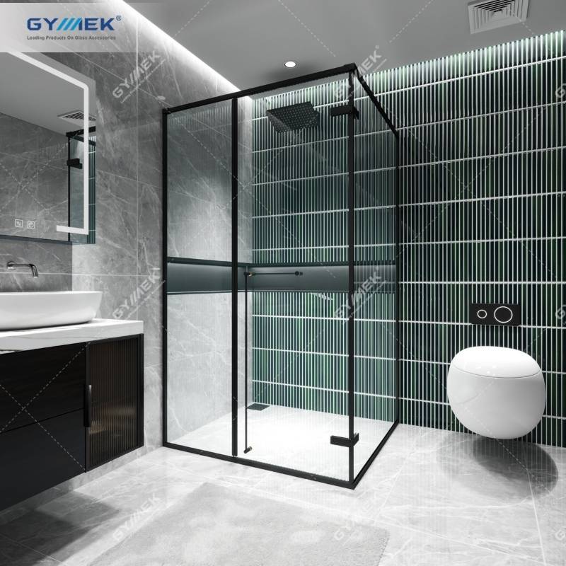 Phòng tắm 90 độ K-K Hệ slim Cửa mở Bản lề slim