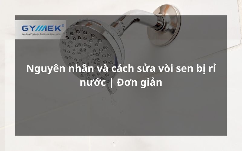 Nguyên nhân và cách sửa vòi sen bị rỉ nước