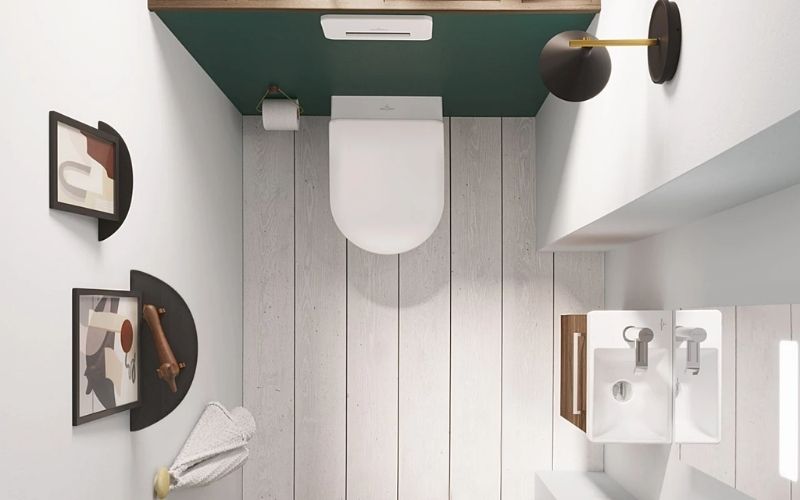 thiết kế phòng tắm nhỏ 2m2