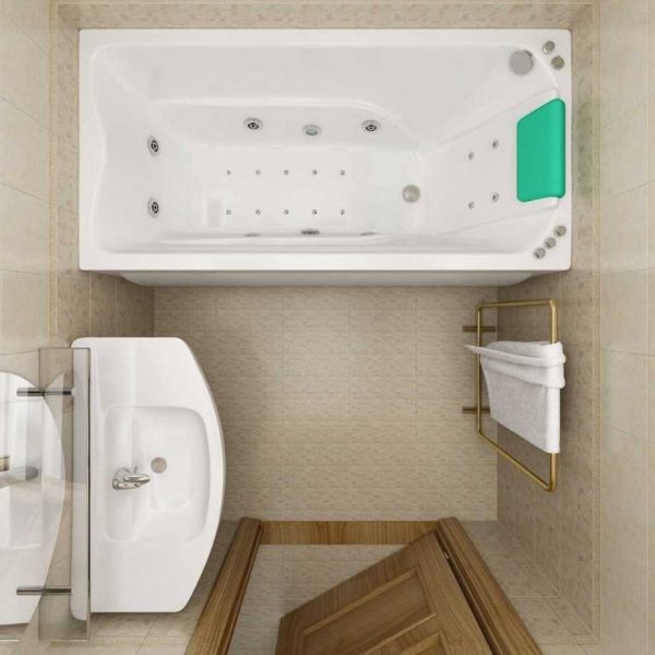 thiết kế phòng tắm nhỏ 2m2