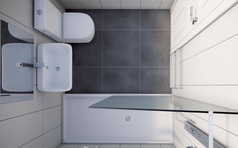 thiết kế phòng tắm nhỏ 2m2
