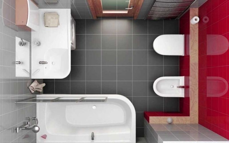 thiết kế phòng tắm nhỏ 2m2