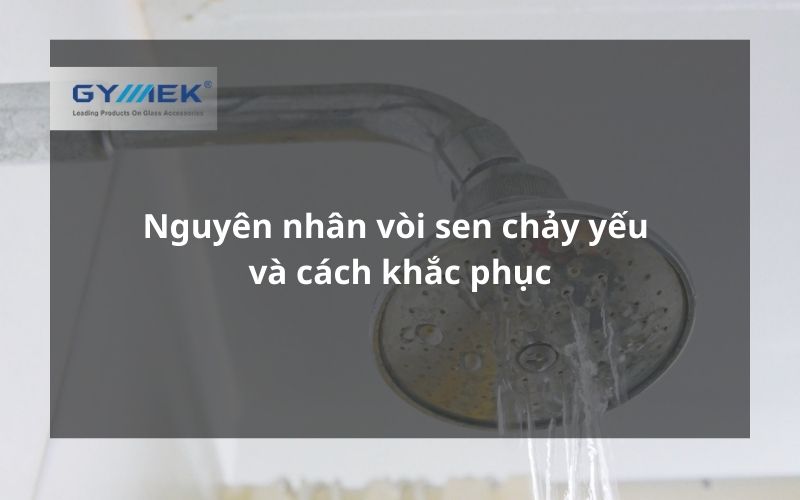 nguyên nhân vòi sen chảy yếu