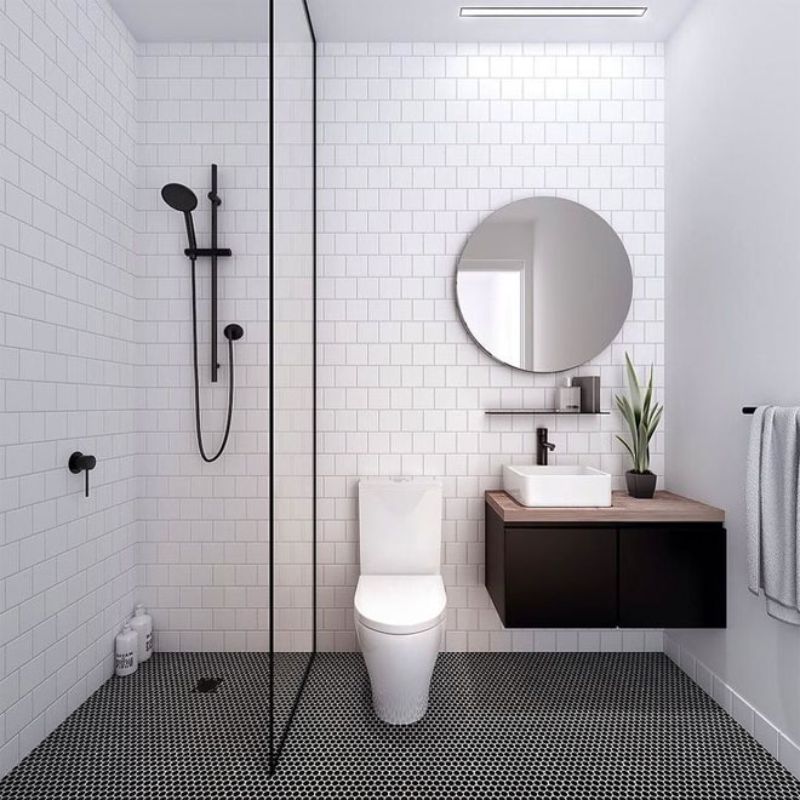 thiết kế nhà vệ sinh và nhà tắm riêng biệt