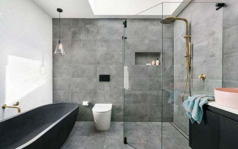 thiết kế nhà vệ sinh và nhà tắm riêng biệt