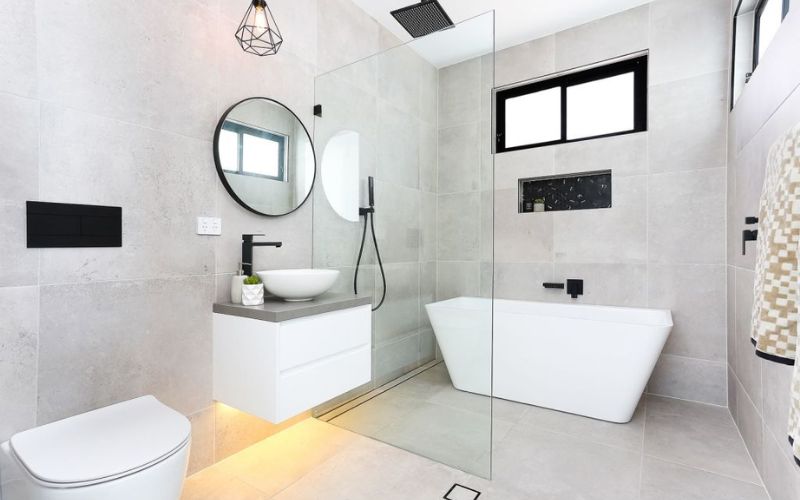 thiết kế nhà vệ sinh và nhà tắm riêng biệt