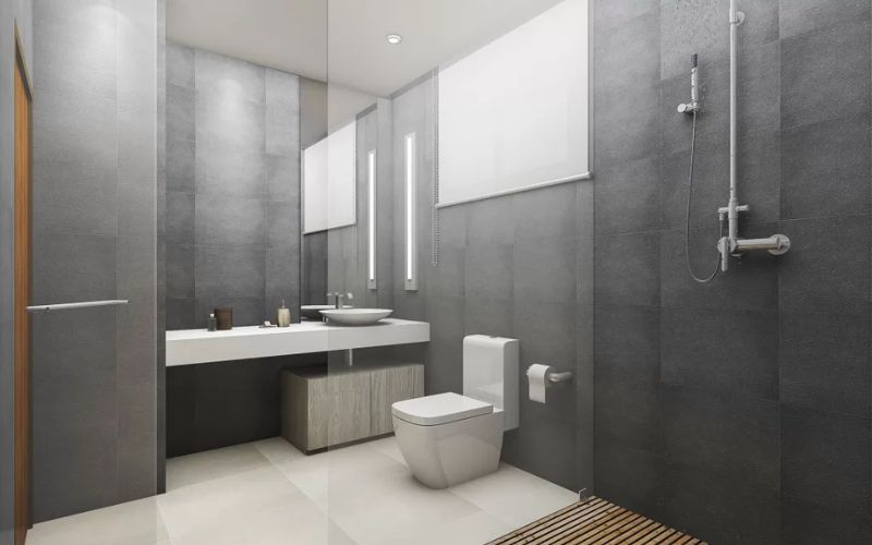 thiết kế nhà vệ sinh và nhà tắm riêng biệt