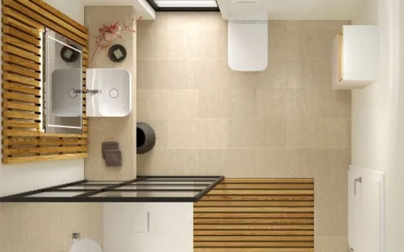 thiết kế phòng tắm 5m2