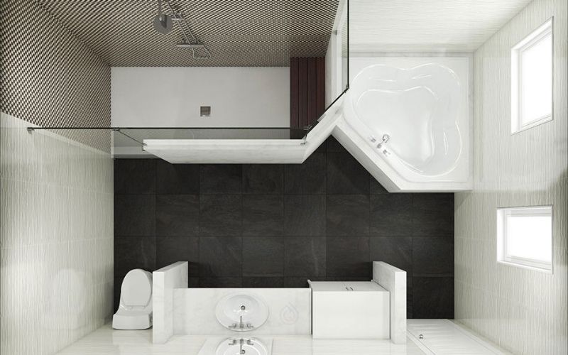 thiết kế phòng tắm 5m2