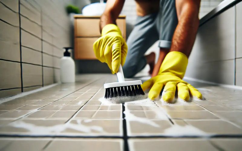 Cách tẩy trắng sàn nhà vệ sinh đơn giản