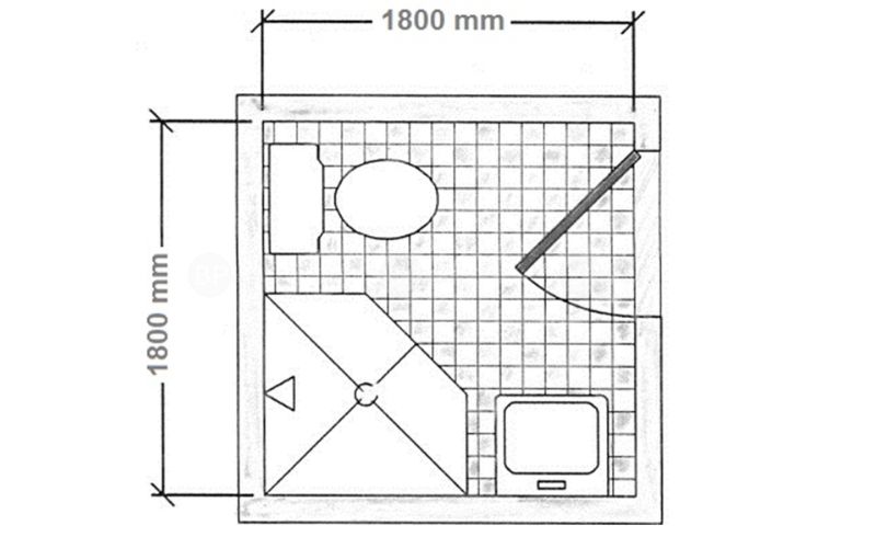 bản vẽ phòng tắm