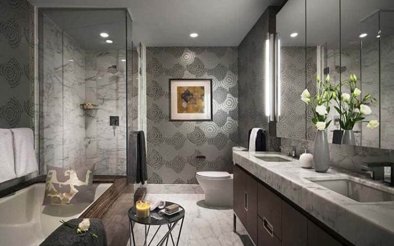 bố trí đèn nhà vệ sinh