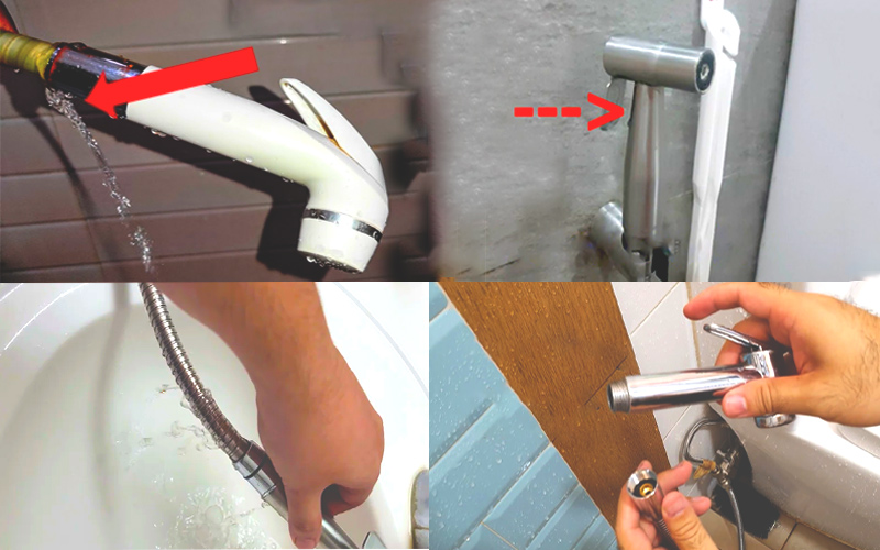 Lỗi khi sử dụng vòi xịt nhà vệ sinh