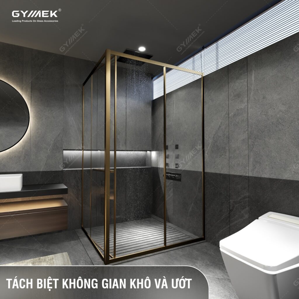 lắp cabin phòng tắm kính