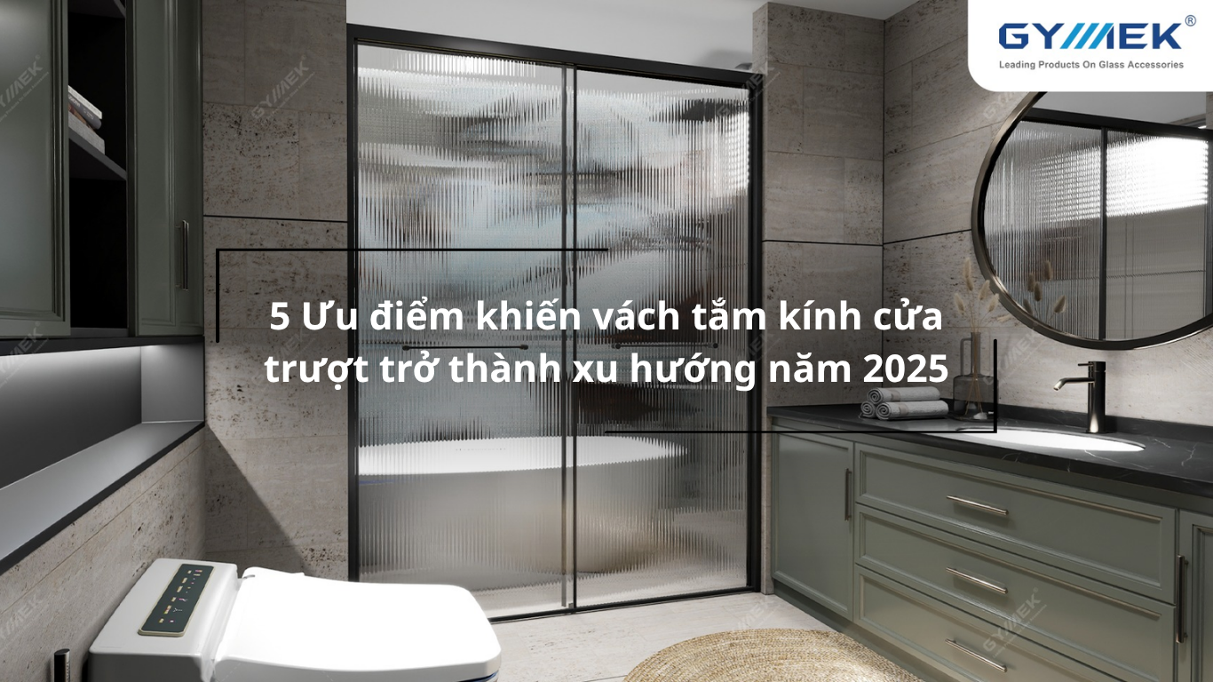 Vách tắm kính cửa trượt