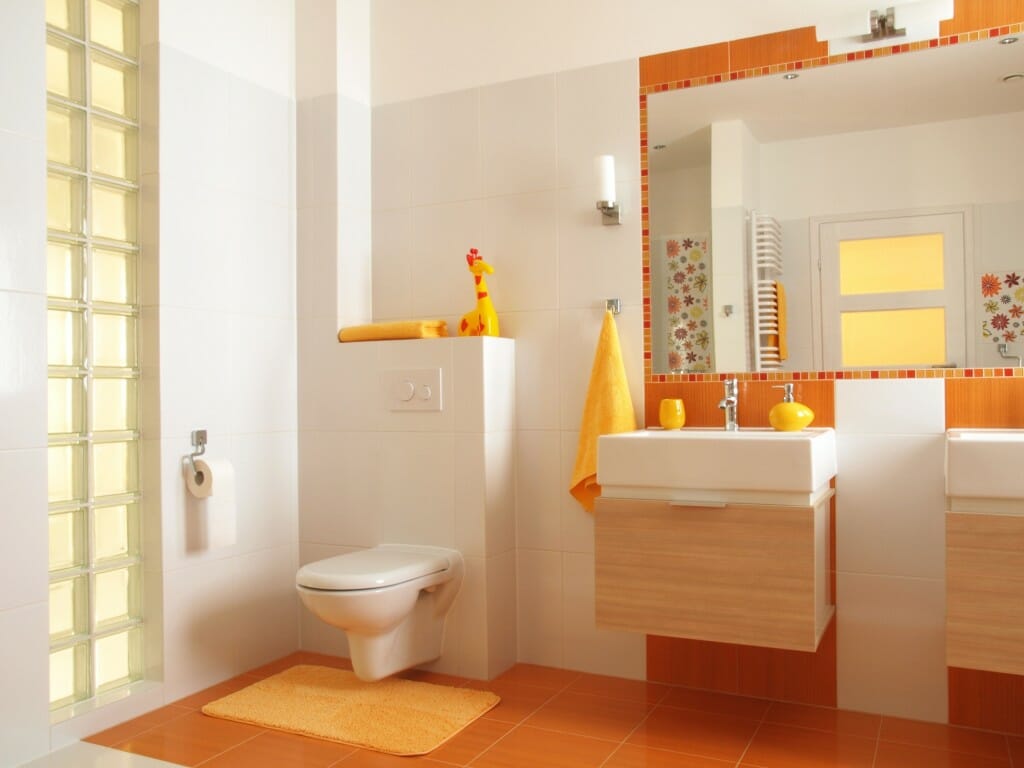 màu sắc phòng tắm hợp mệnh
