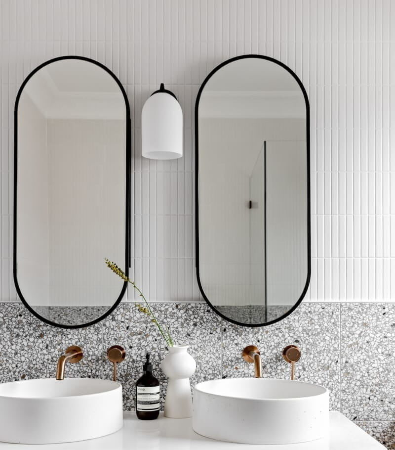 trang trí nhà tắm bằng gạch mosaic