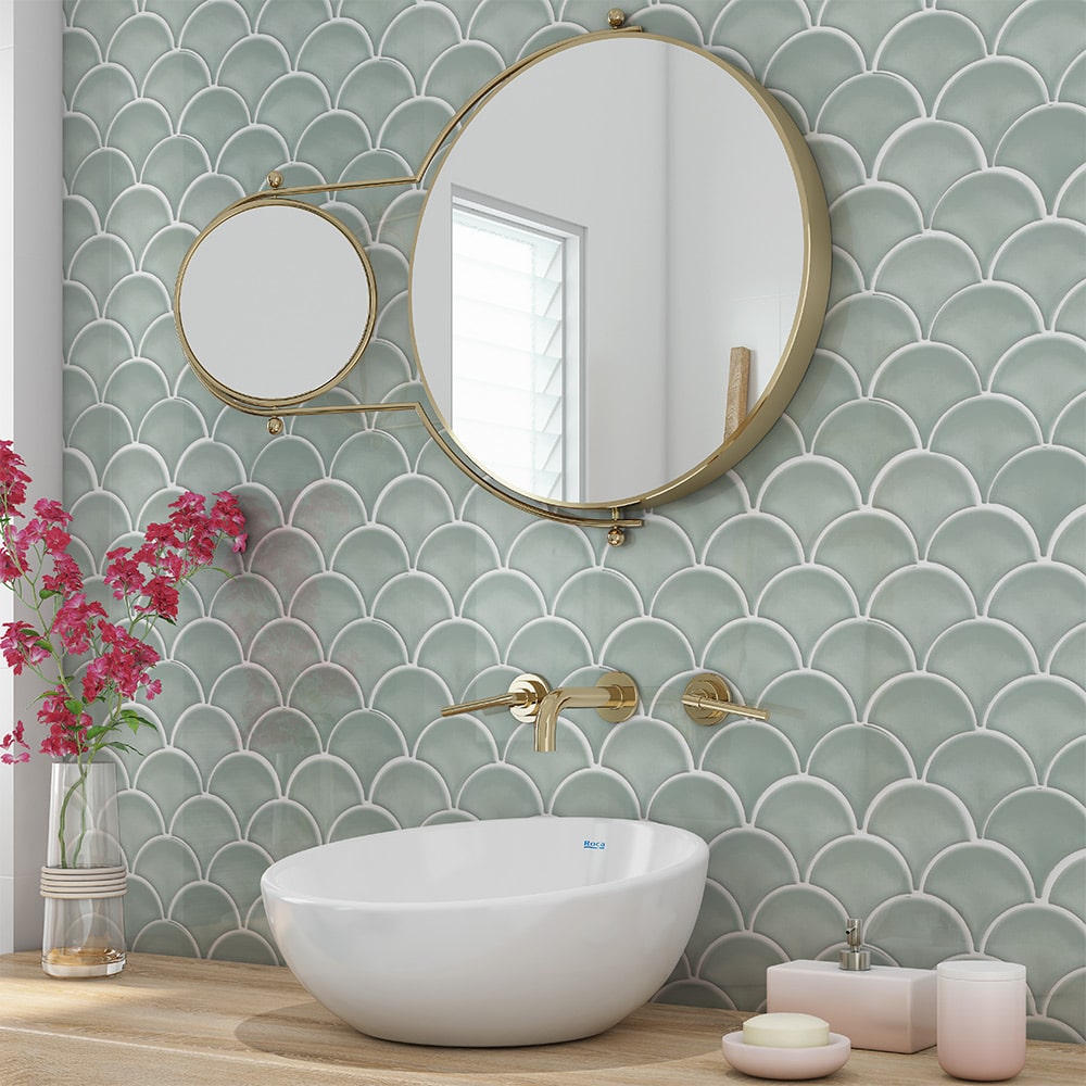 Trang trí nhà tắm bằng gạch mosaic