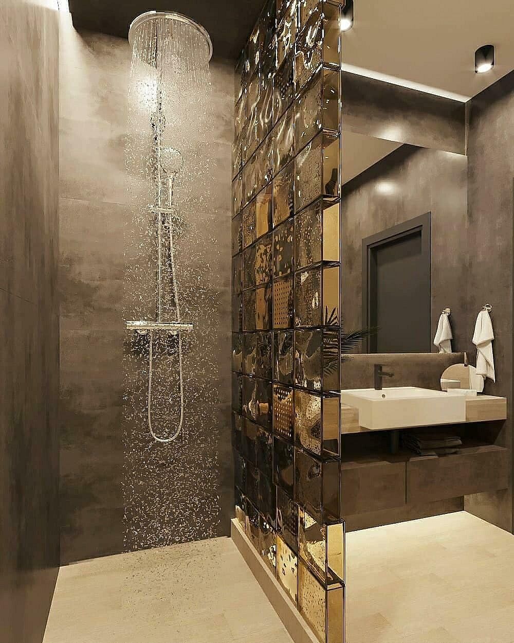trang trí nhà tắm bằng gạch mosaic