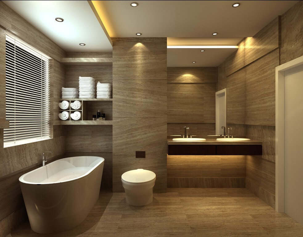 làm ấm không gian phòng tắm