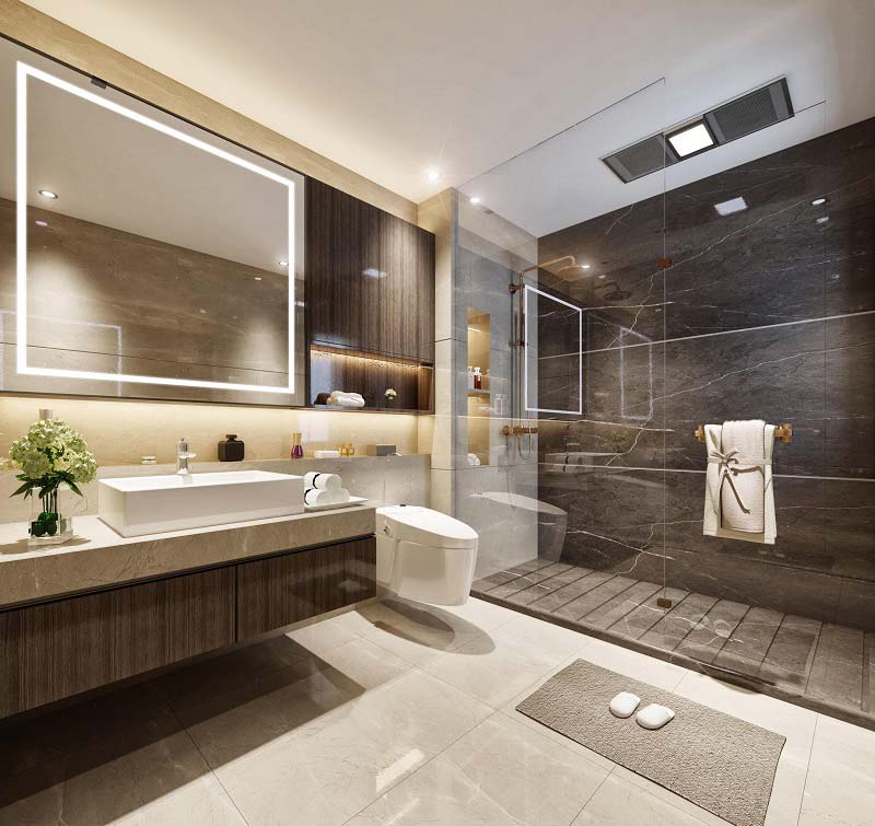 chọn thiết bị vệ sinh cho phòng tắm