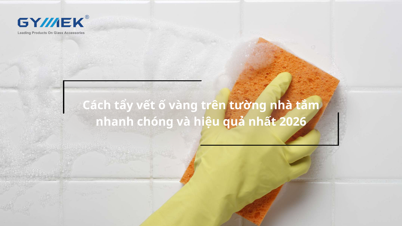 vết ố vàng trên tường nhà tắm