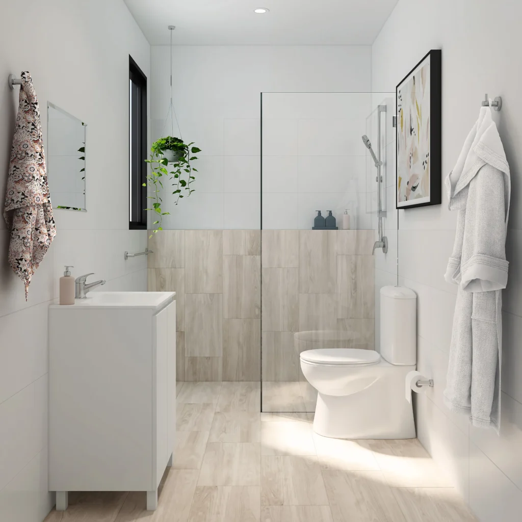 gạch ốp phòng tắm nhỏ 3m2