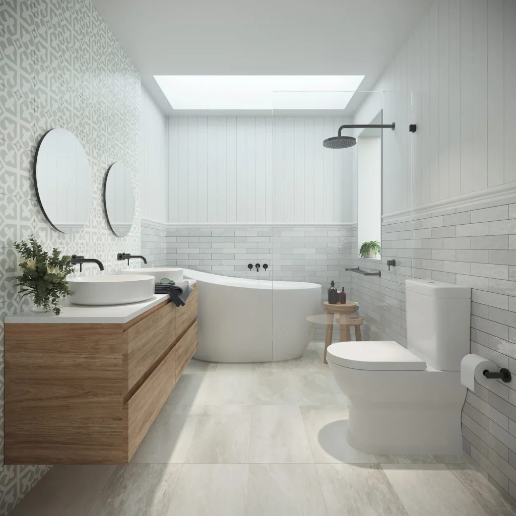 gạch ốp phòng tắm nhỏ 3m2