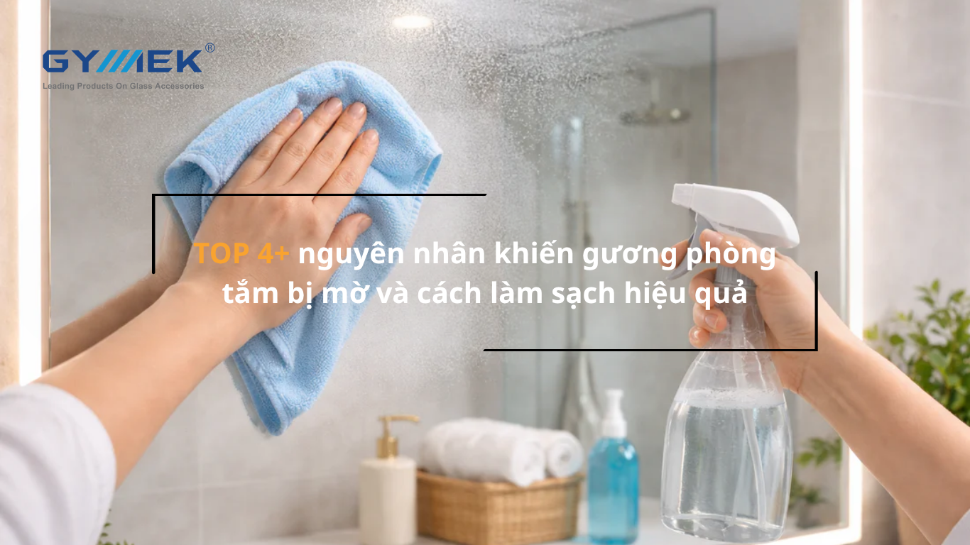 gương phòng tắm bị mờ